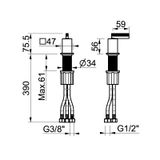  Bộ trộn gắn thành 1 đầu ra SS316L Raptor - RAP0054 