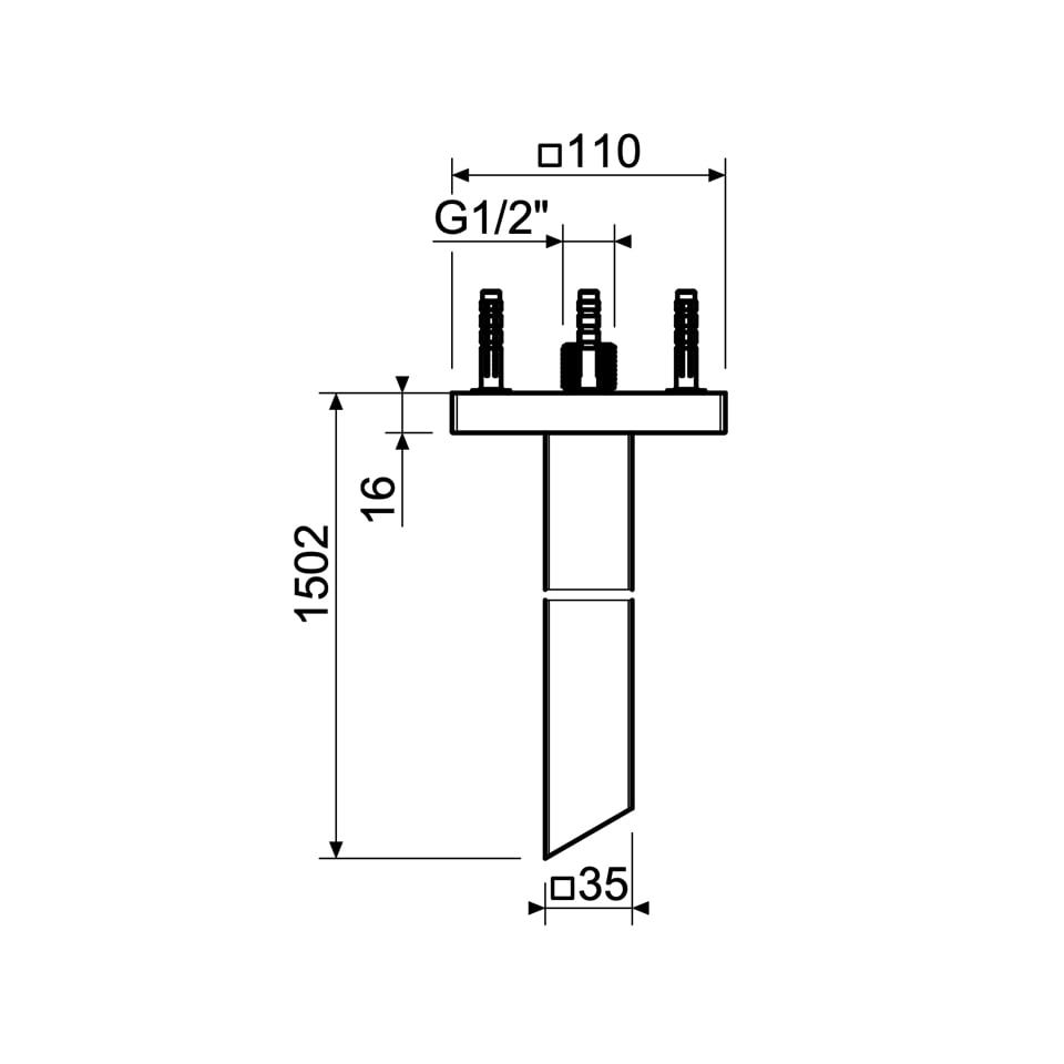  Vòi chậu lavabo âm trần SS316L Raptor - RAP0095 