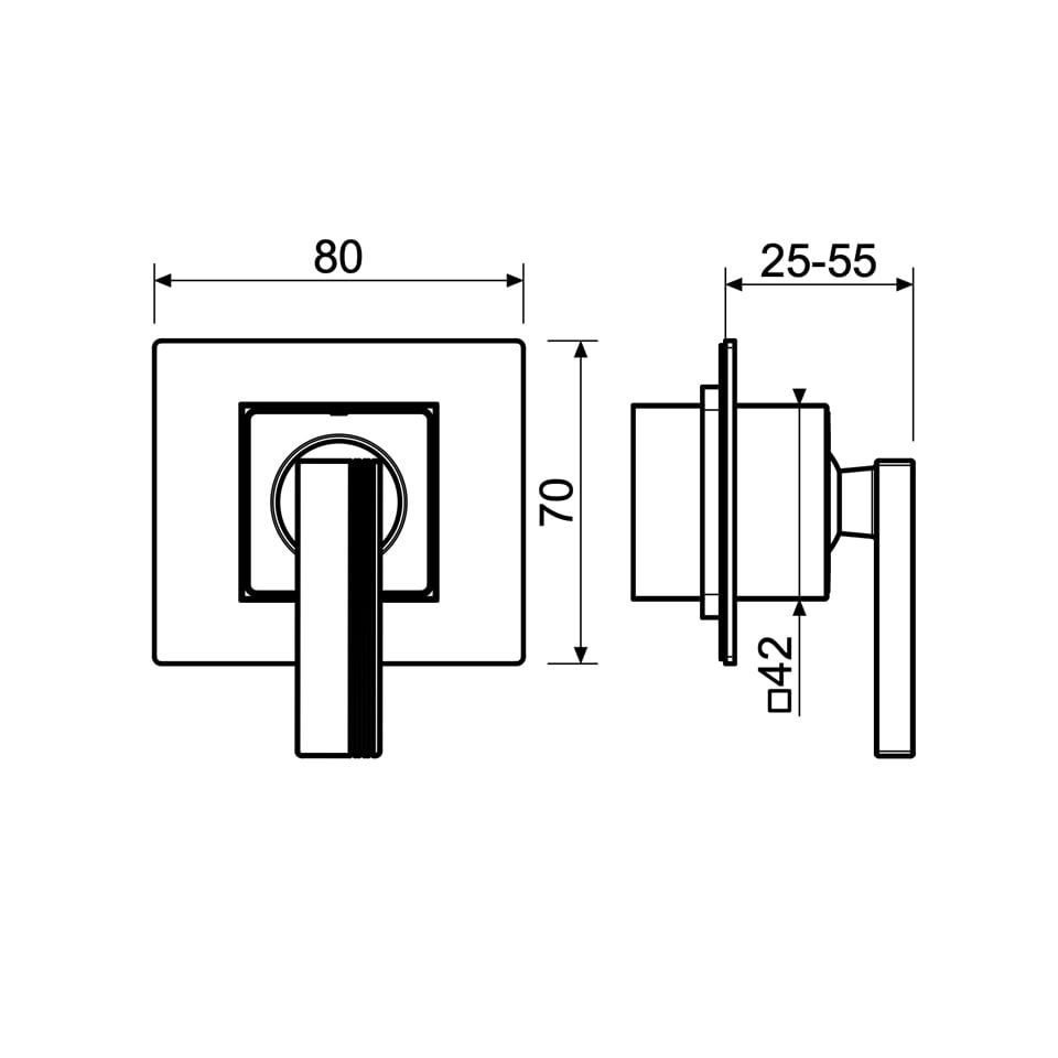 Bộ trộn gắn tường 1 đầu ra SS316L Raptor - RAP1111 