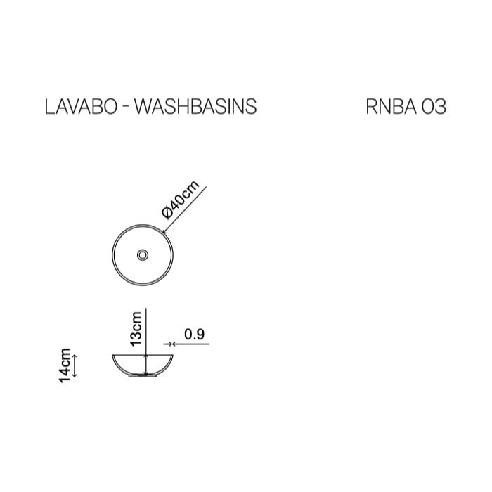  Chậu lavabo solid surface RING 03 