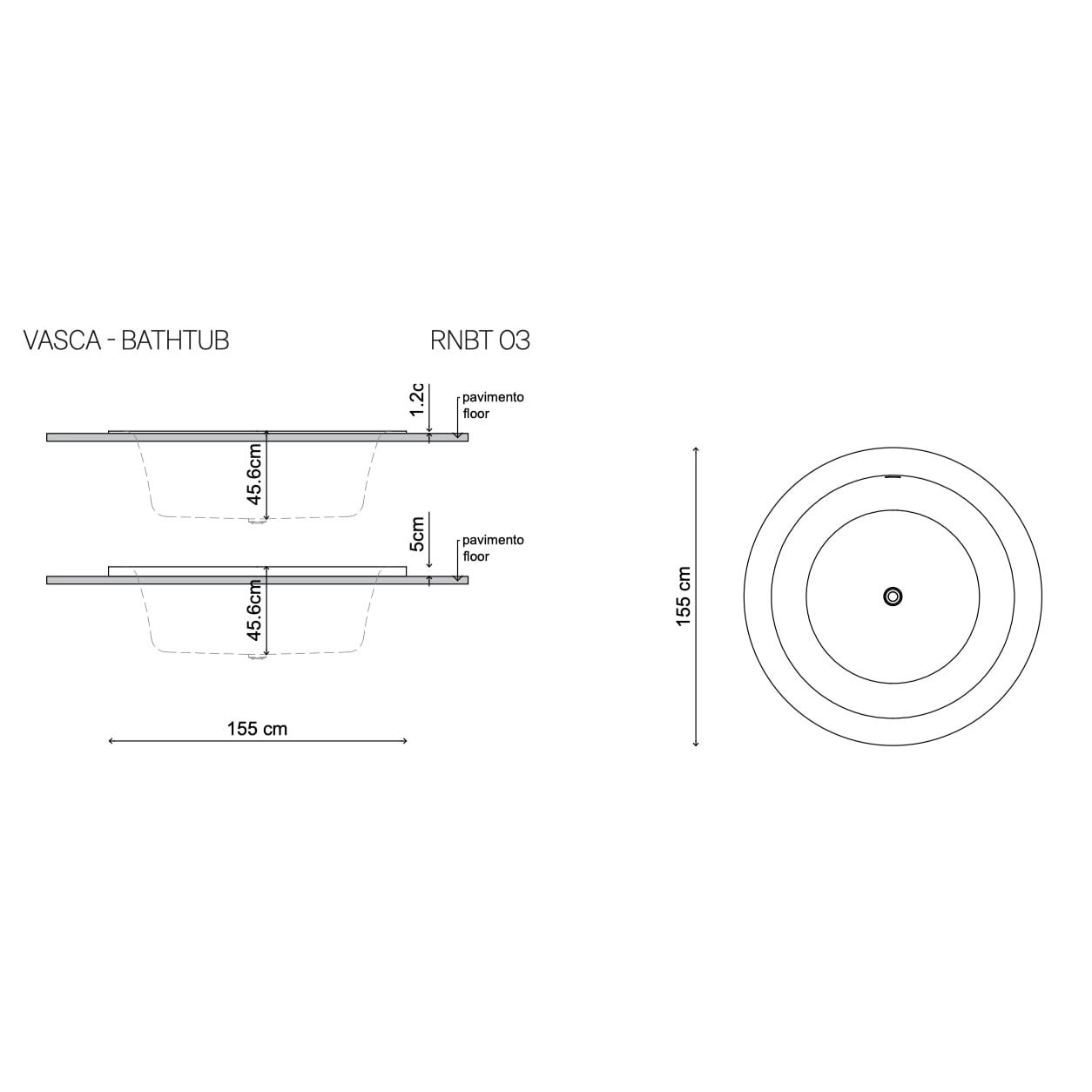  Bồn tắm solid surface RING 03 