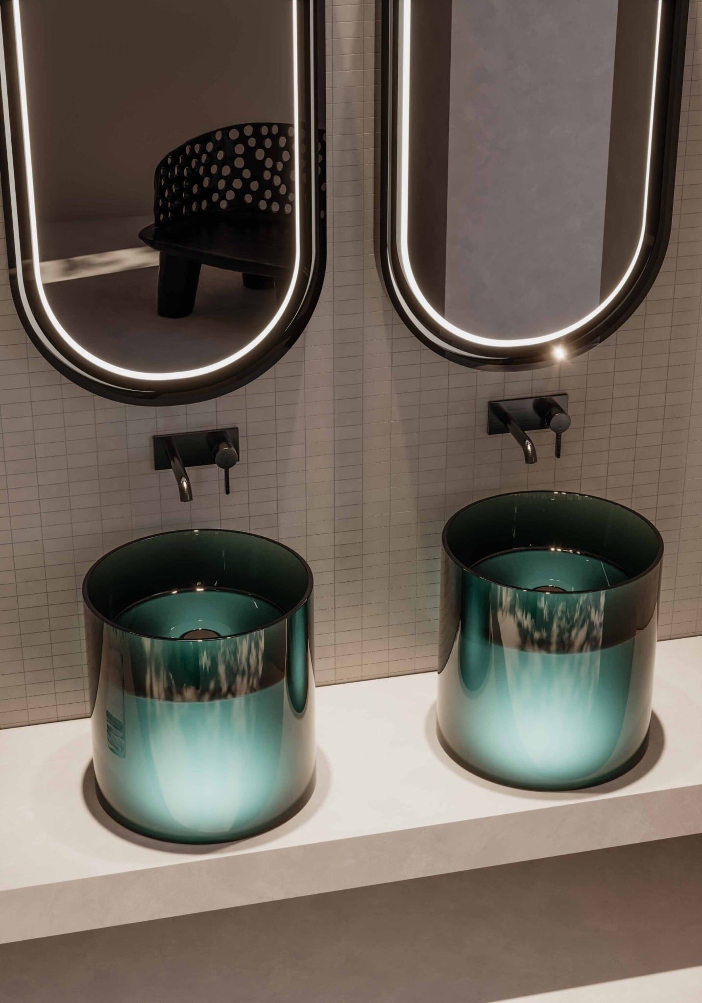  Chậu lavabo đặt bàn trong suốt - RING 01 