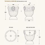  Chậu lavabo đá marble tự nhiên Royal Lion 
