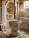  Chậu lavabo đá marble tự nhiên Royal Lion 