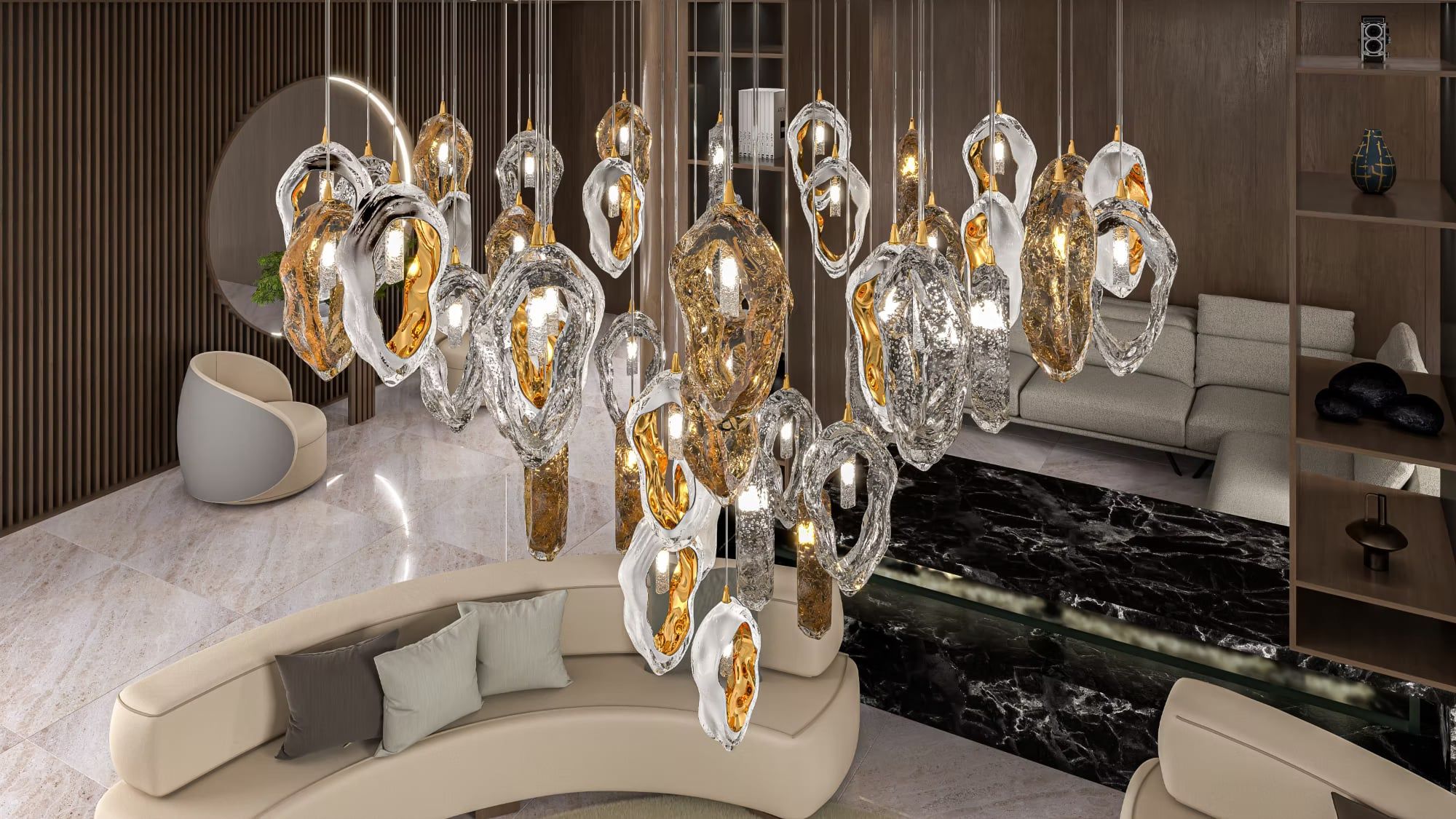  Đèn chùm Seashell số 10 