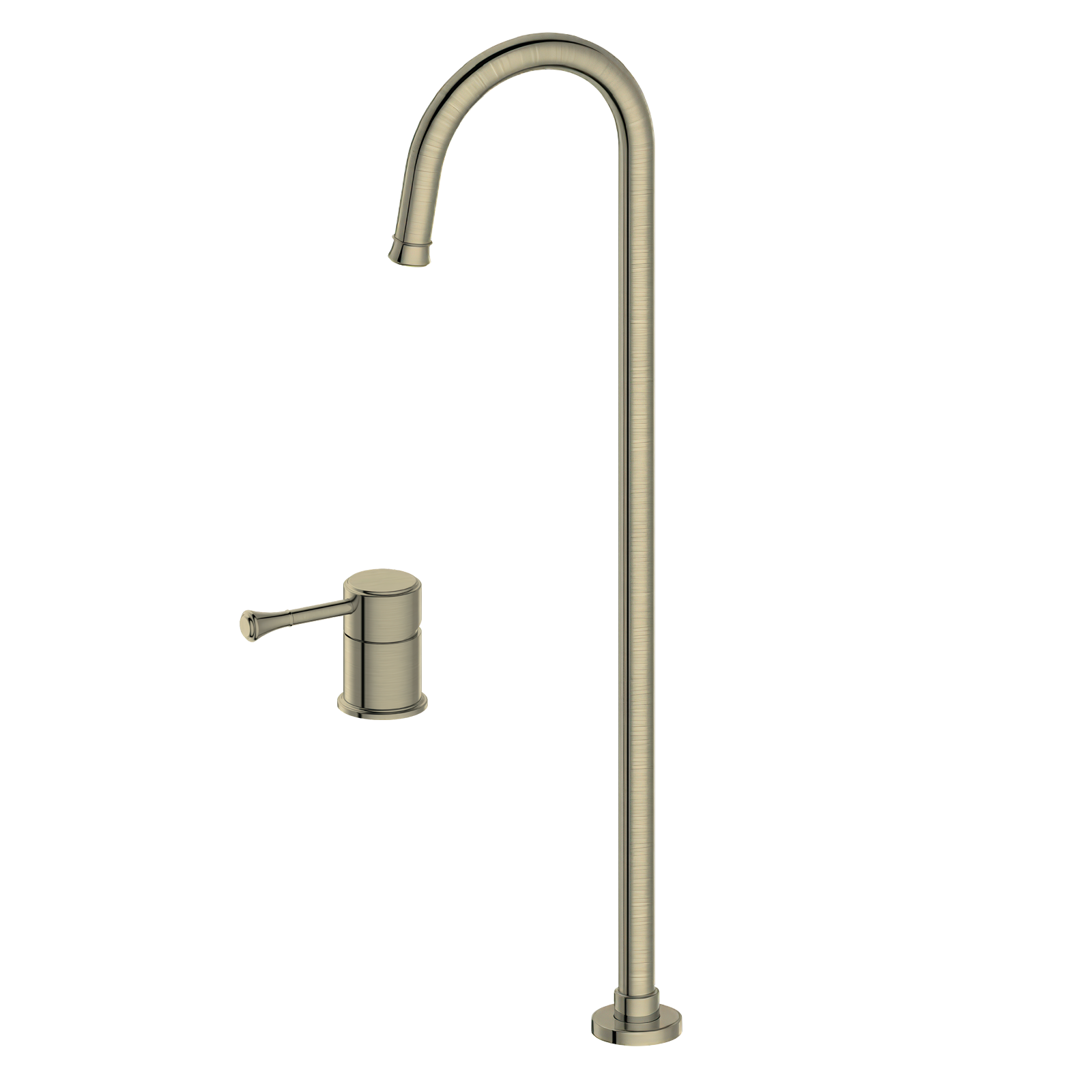  Vòi chậu lavabo chân dài gắn sàn bằng đồng Calma ZBG - SP587-WS875 
