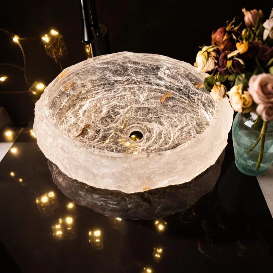 Chậu lavabo đặt bàn trong suốt - ZR005 