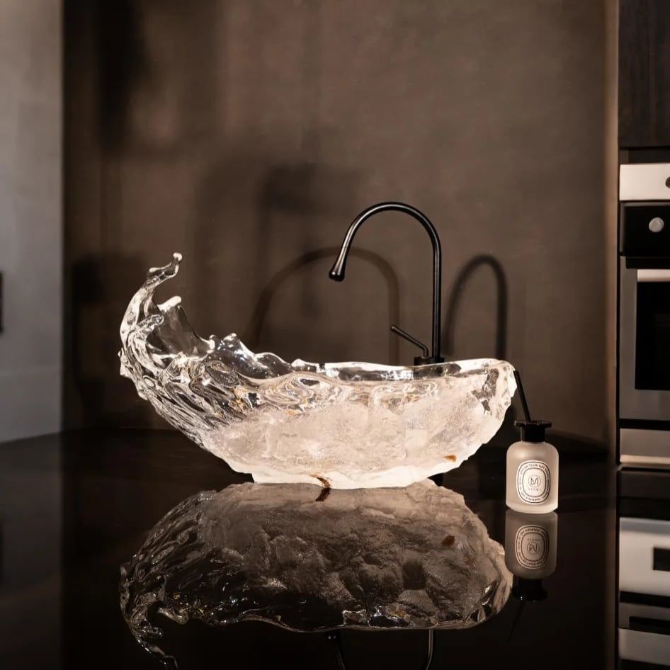  Chậu lavabo đặt bàn trong suốt - ZR006 