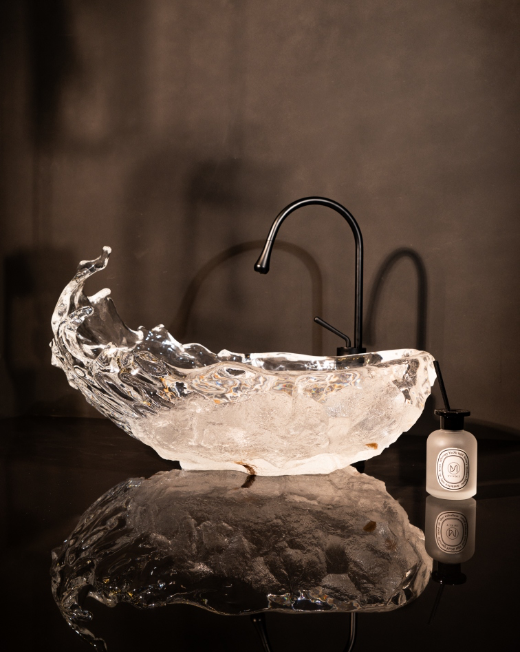  Chậu lavabo đặt bàn trong suốt - ZR006 