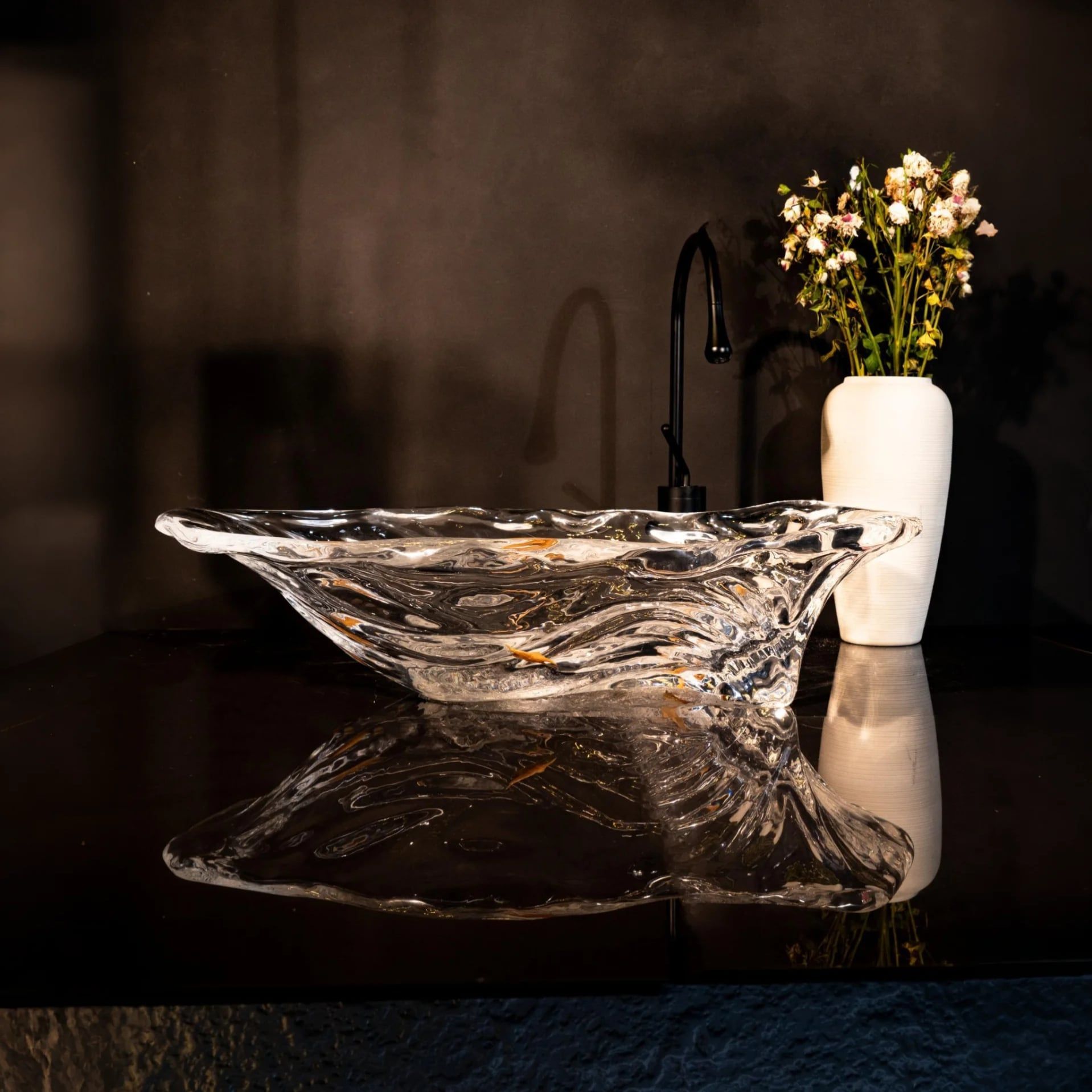  Chậu lavabo đặt bàn trong suốt - ZR007 