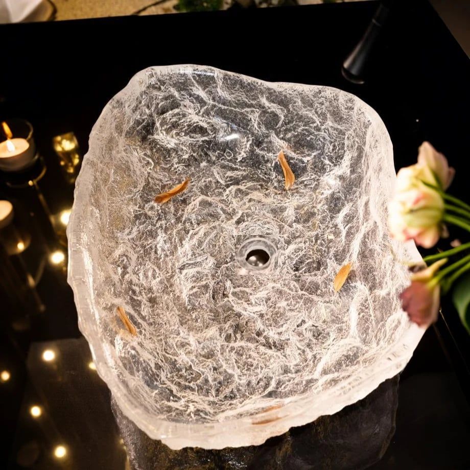  Chậu lavabo đặt bàn trong suốt - ZR009 
