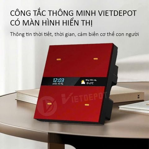  Công tắc thông minh Viet Depot có màn hình hiển thị 
