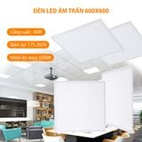  Đèn Led Panel âm trần Viet Depot Aura 600x600 