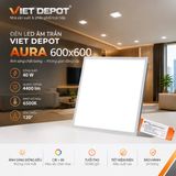  Đèn Led Panel âm trần Viet Depot Aura 600x600 
