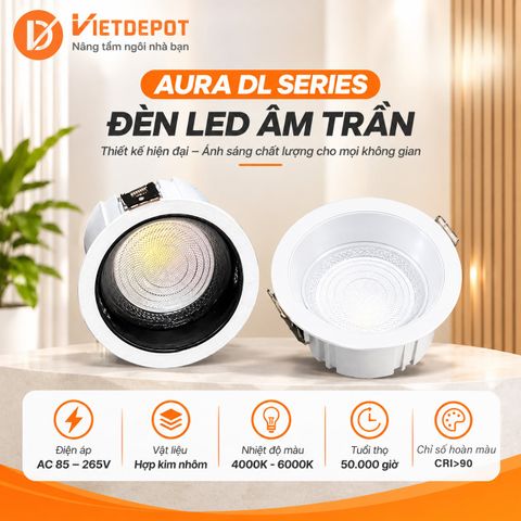  Đèn Led Dowlight  Viet Depot Aura DL512 - 12W 