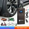  Bơm lốp mini di động cầm tay dùng pin sạc cao cấp màn hình điện tử 