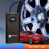  Bơm lốp mini di động cầm tay dùng pin sạc cao cấp màn hình điện tử 