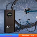  Bơm lốp mini di động cầm tay dùng pin sạc cao cấp màn hình điện tử 