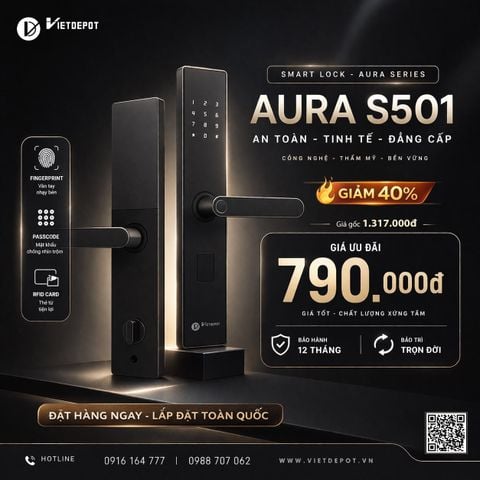  Khóa cửa thông minh Viet Depot Aura S501 