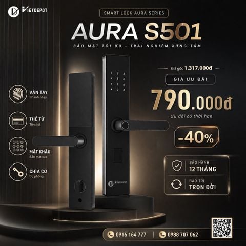  Khóa cửa thông minh Viet Depot Aura S501 