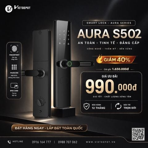  Khóa cửa thông minh Viet Depot Aura X S502 
