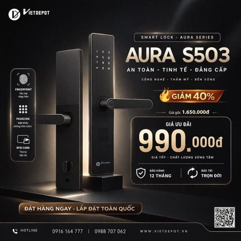  Khóa cửa thông minh Viet Depot Aura X S503 