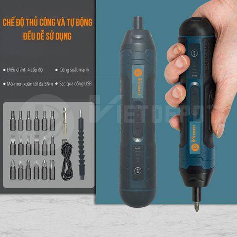 Tua vít điện dùng pin lithium - Ion 