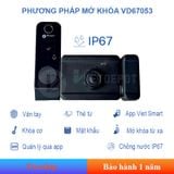  Khóa cửa cổng thông minh 1 chiều chống nước VD67053 