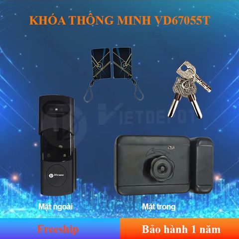 Khóa cửa cổng thông minh 1 chiều VD67055T 