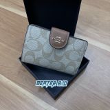 Ví Nữ Mini Coach Brown Signature Canvas - CW786 IMXHE - 1152