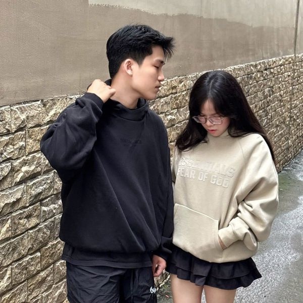 Áo Hoodie Fear Of God Essentials Fall 2023 Black - 375