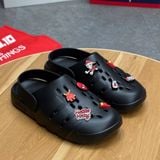 752 - Dép Adidas Adilette Clog 2.0 Black - JR4025 (Sample)