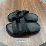 495 - Dép Quai Ngang MLB Chunky Bouncer Two Strap New York Yankees Đen - 3ALPCBT33-50BKS