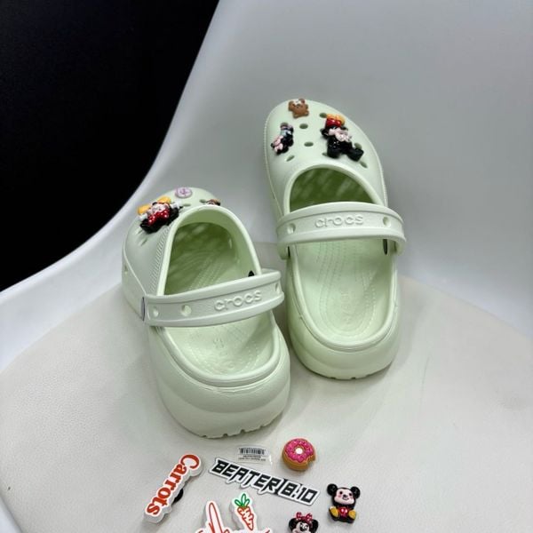 Giày Clog Nữ Crocs Classic Platform - Mint Tint - 206750-3YF - 1137
