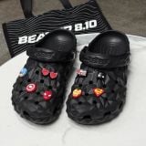 419 - Dép Sandal Clog Unisex Crocs Classic Geometric (Black/ White/ Grey/ Brown/ Beige)