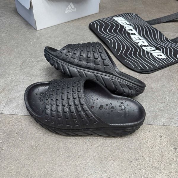 923 - Dép Adidas Adilette Blackout Grid - Stone Camo Slide