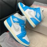 632 - Giày Air Jordan 1 Mid ‘Dark Powder Blue’ - BQ6472-400