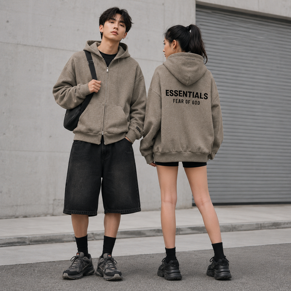 Áo Hoodie Fit Fleece Zip Up Fear of God Essentials Classic 'Homestead' 2025 - 192AS254781F - 992