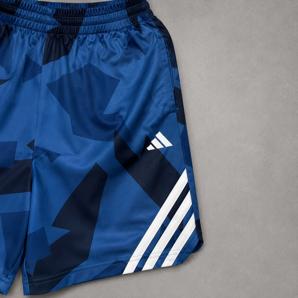 Quần Short Bóng Rổ Adidas 3-STRIPES AOP Dusky Ink -  JZ9672 - 1385