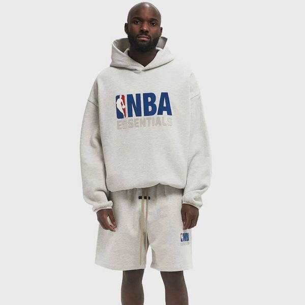 960 - Áo Hoodie Fear Of God Essentials x NBA Light Heather - 192AL246400F
