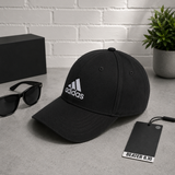 Mũ Nón Adidas Cotton Baseball Cap Black - FK0891 - 1184