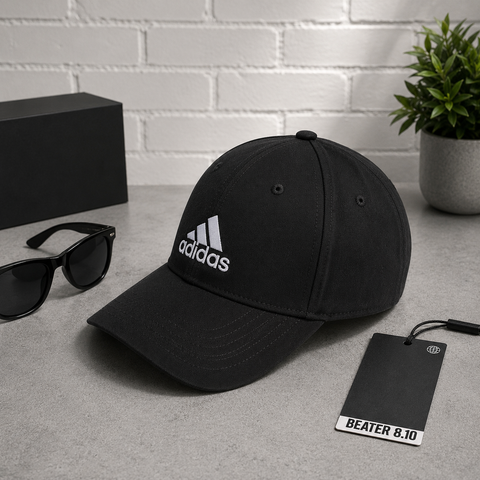 Mũ Nón Adidas Cotton Baseball Cap Black - FK0891 - 1184