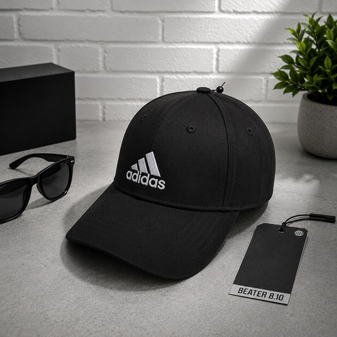 Mũ Nón Adidas Cotton Baseball Cap Black - FK0891 - 1184