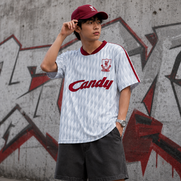 Áo Bóng Đá Nam LFC Candy Away Jersey Liverpool Gray -  A13347 - 1424
