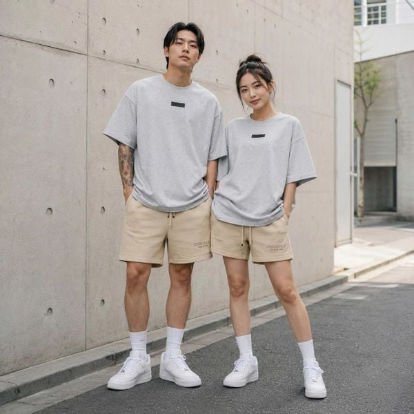 Quần Fear of God Essentials Soccer Fleece Shorts Timber - 160SP252001F - 958