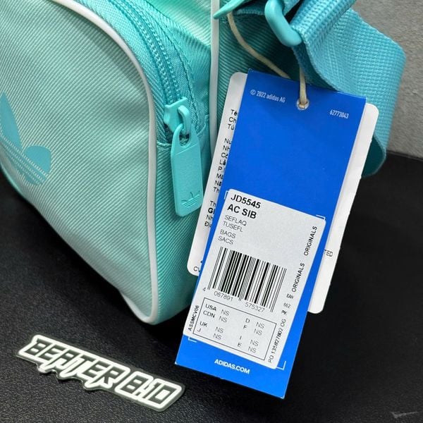 Túi Đeo Chéo Adidas Small Item Classic Adicolor Crossbody Bag Semi Flash Aqua - JD5545 - 1449