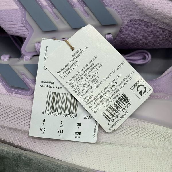 Giày Adidas Ultraboost 5 'Ice Lavender' - JQ2913 - 1495
