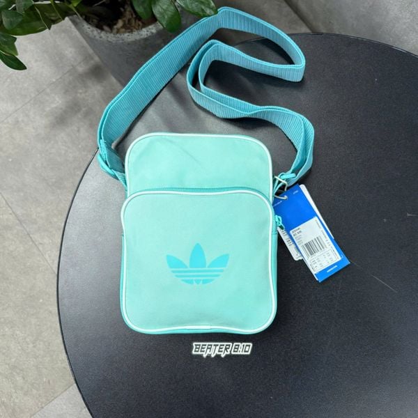 Túi Đeo Chéo Adidas Small Item Classic Adicolor Crossbody Bag Semi Flash Aqua - JD5545 - 1449