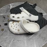 418 - Dép Sandal Clog Unisex Crocs Classic (Black/ White/ Bone/ Blue)