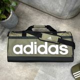 Túi Adidas Duffel Linear Essentials Olive Strata Cỡ Vừa - HR5350 - 1375